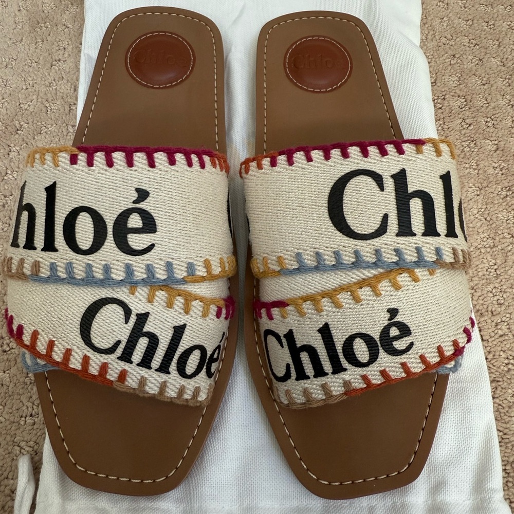 Chloé Multicolor Woody Sandals